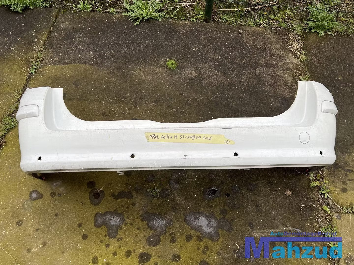 OPEL ASTRA H station wit achterbumper 2004-2009, Auto-onderdelen, Carrosserie en Plaatwerk, Gebruikt, Opel Automobile GmbH, Ophalen of Verzenden