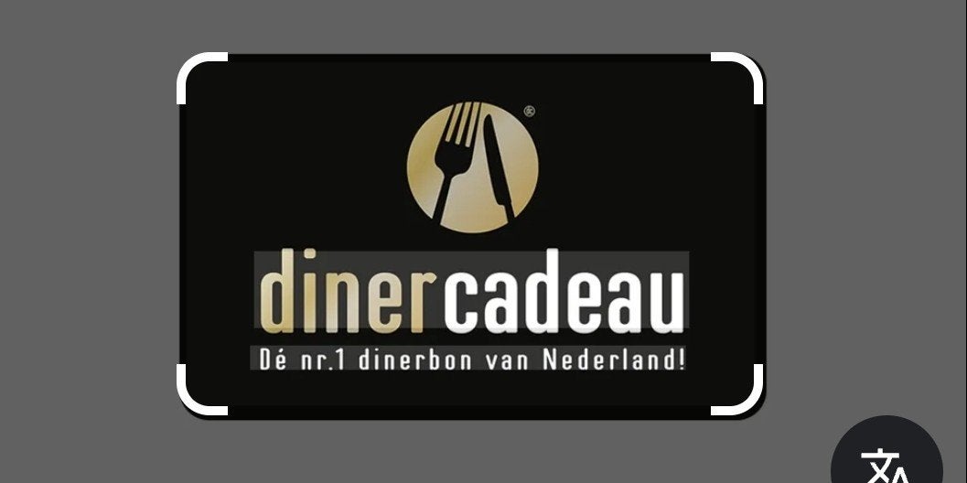 dinercadeaubon twv  € 150 (Juni 2029), Drie personen of meer, Cadeaubon