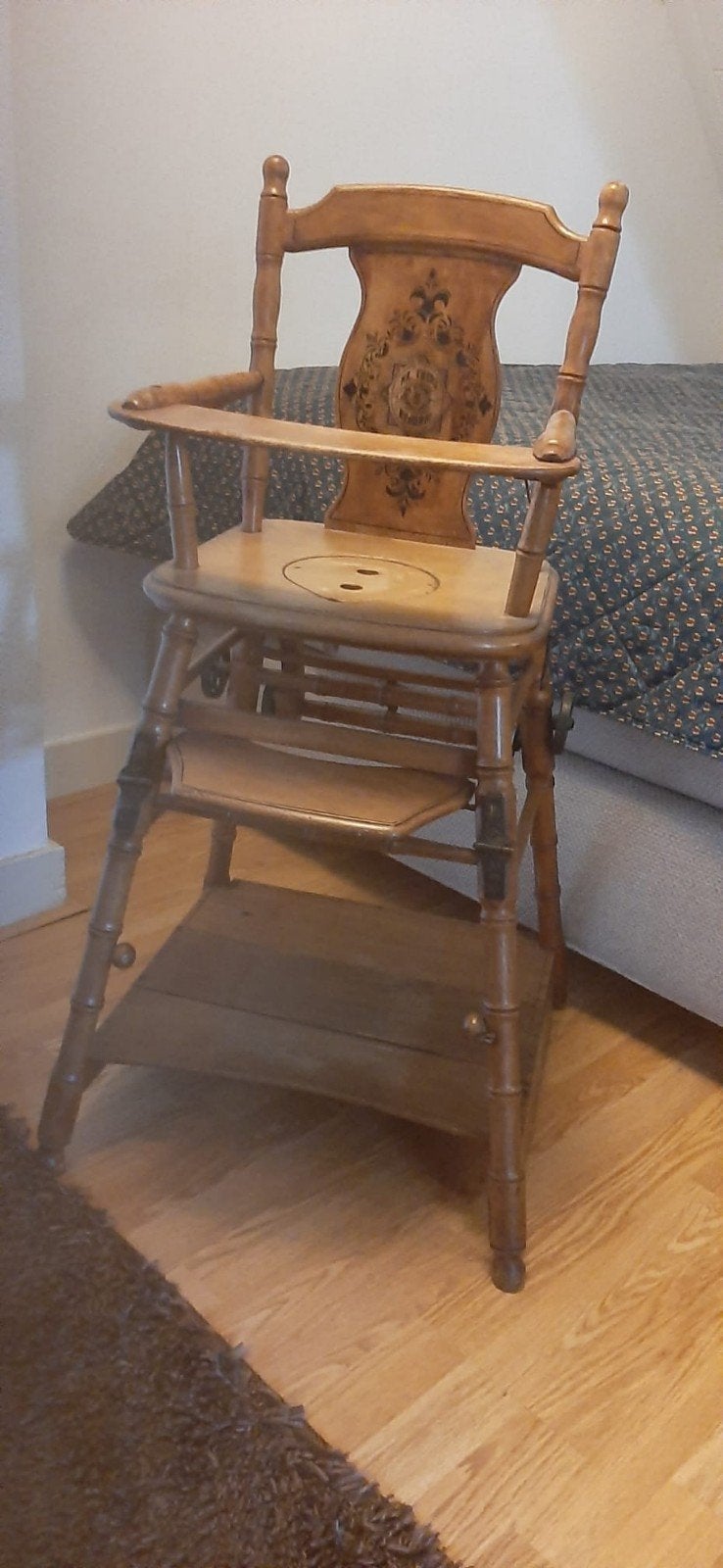 antieke houten kinderstoel, Kinderen en Baby's, Ophalen, Overige typen