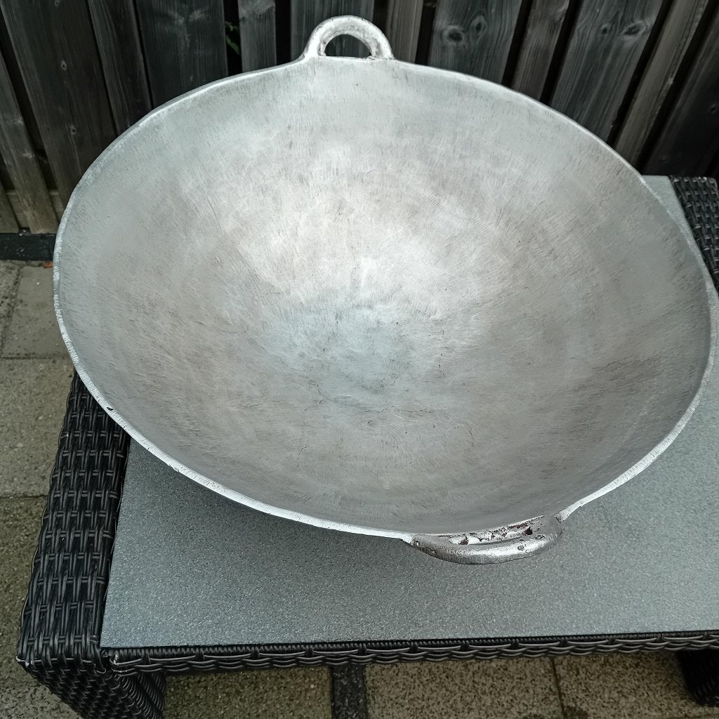 Aluminium surinaamse wok Ø 68 cm., Ophalen, Gebruikt, Aluminium, Wok