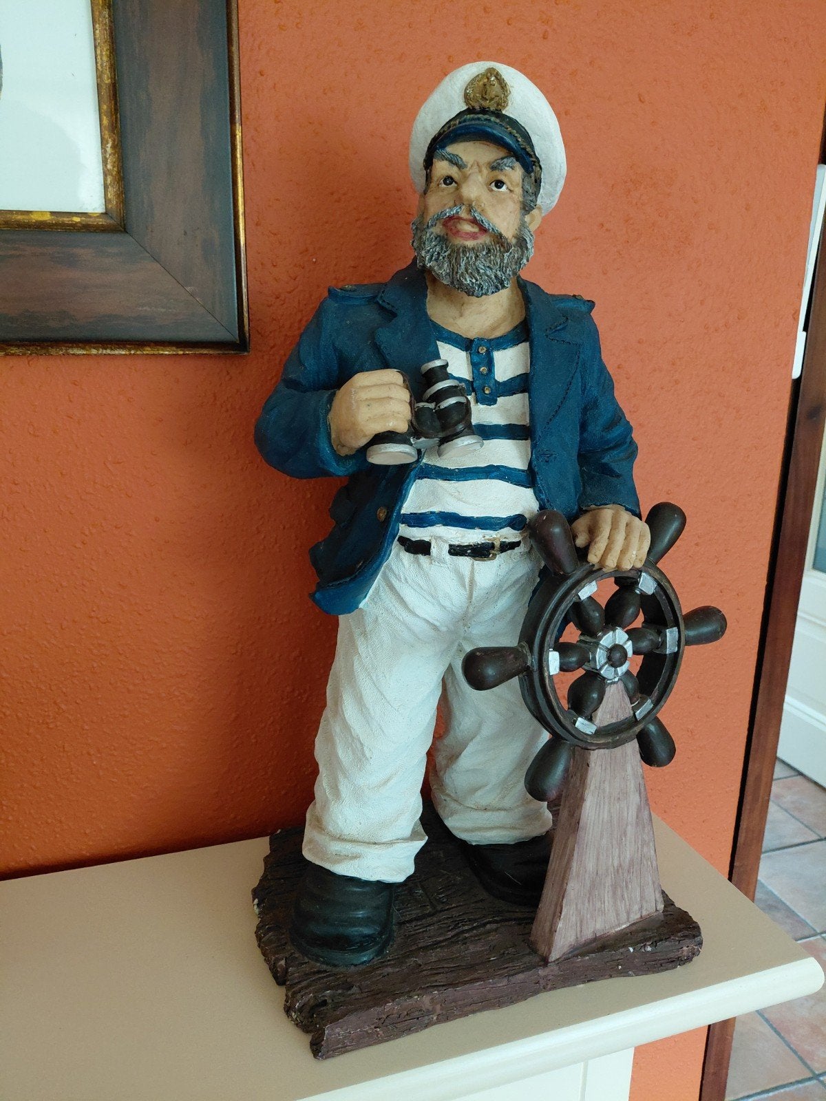 Prachtig beeld zeeman  48 cm, Verzamelen, Beelden en Beeldjes, Ophalen of Verzenden, Zo goed als nieuw, Dier