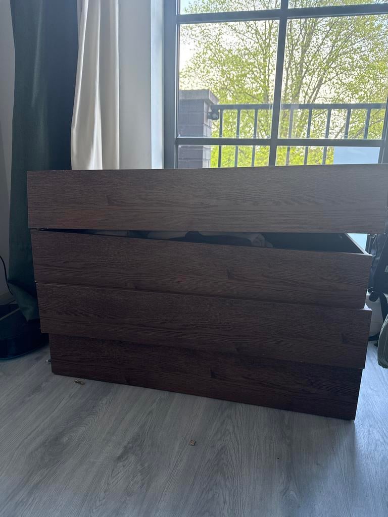 5 Walnoot IKEA lades (100x58) + 8 soft-close runners, Ophalen, Gebruikt
