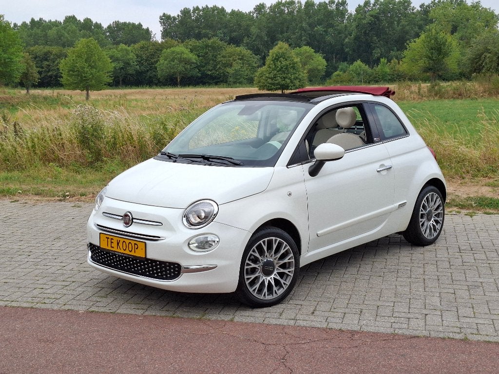 Fiat 500 C 1.2 bj 2019 Vol Extra's 16.000 KM Nieuwstaat !, Voorwielaandrijving, Euro 5, Stof, Cabriolet