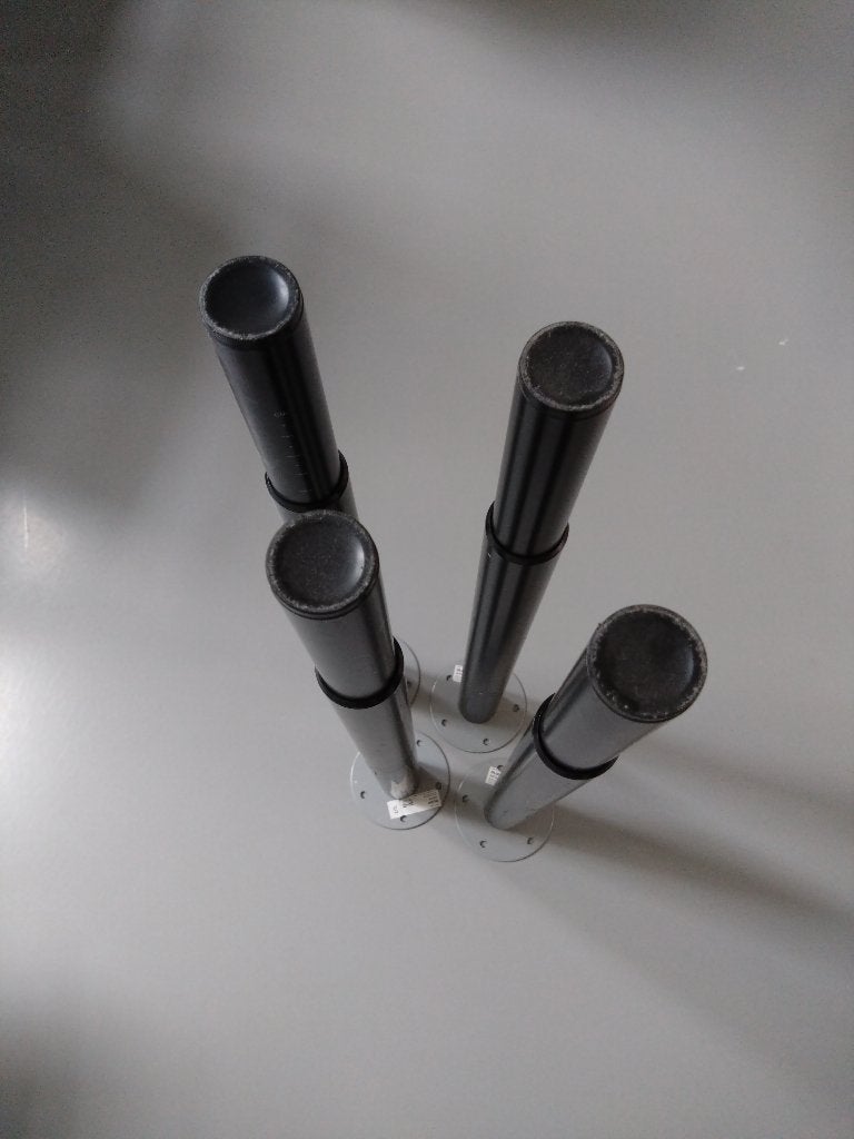 Set van 4 verstelbare tafelpoten IKEA OLOV, Ophalen, Tafelpoot, Gebruikt, 50 tot 100 cm