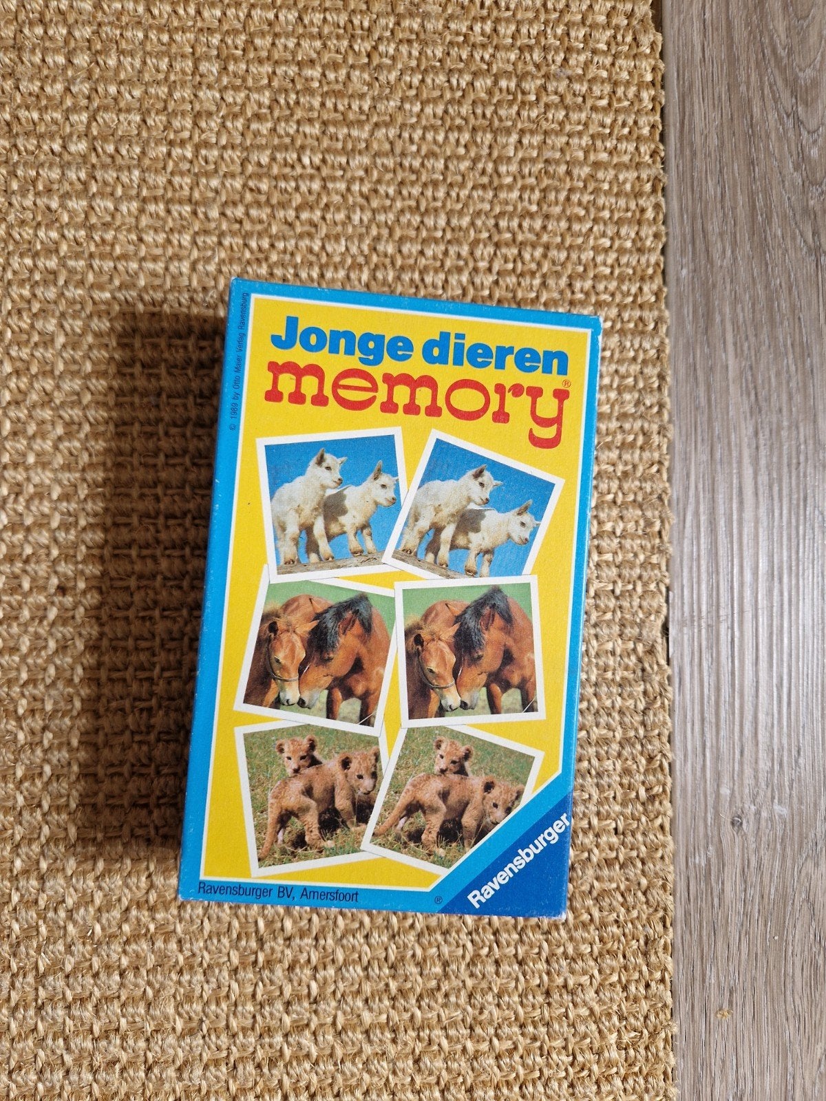 memory jonge dieren Ravensburger, uit de jaren 70, Drie of vier spelers, Ophalen of Verzenden, Gebruikt, Ravensburger Spelen