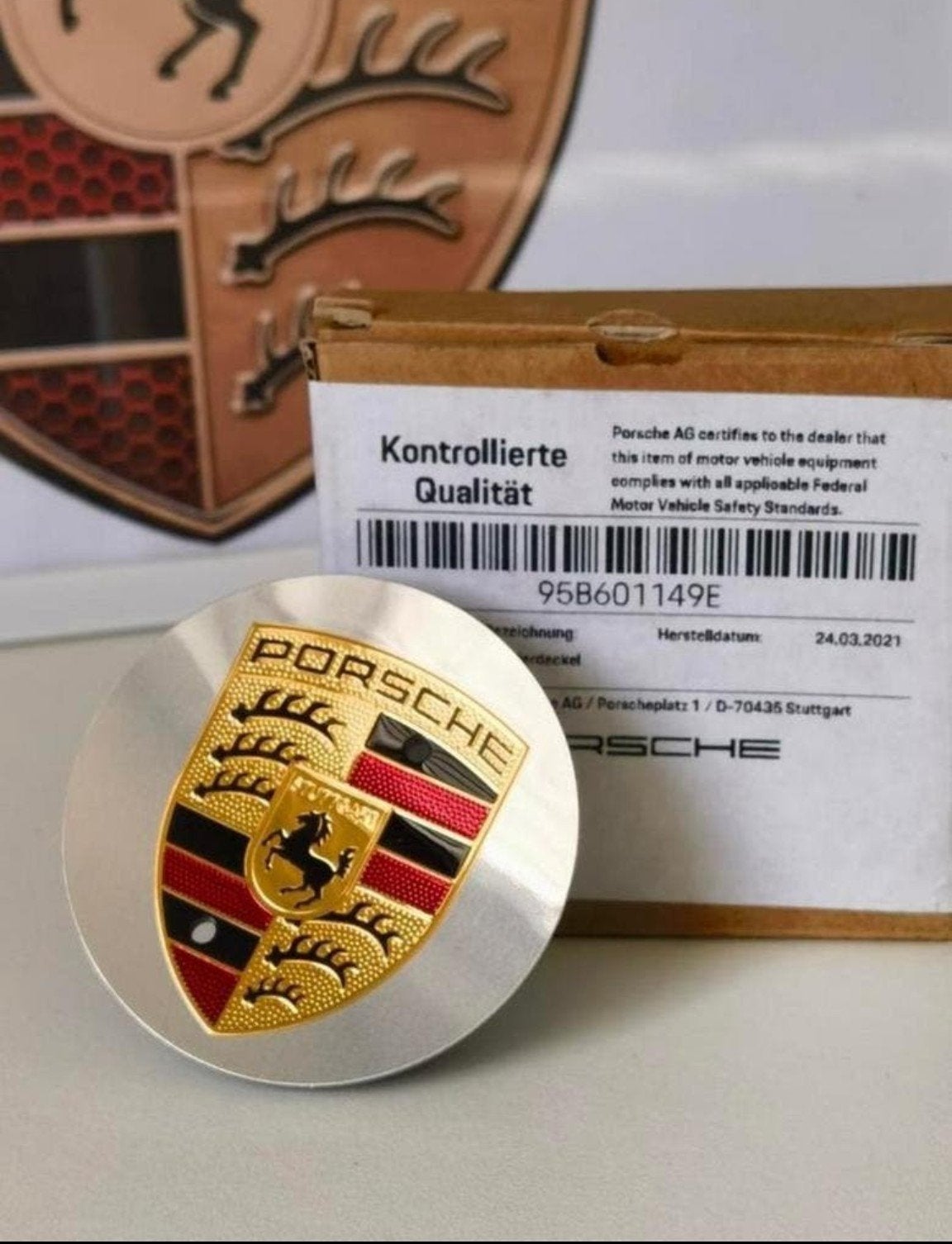 Nieuw origineel porsche wieldop / wiel cap (enkel stuk) incl, Verzenden, Nieuw