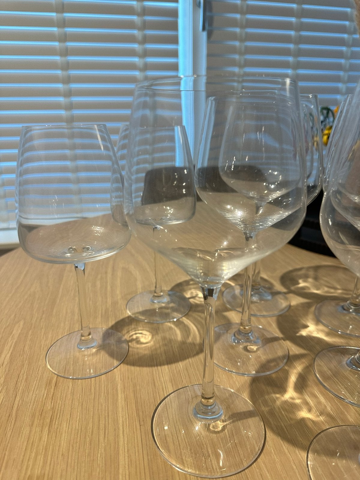 Kuhn Rikon & IKEA Rode Wijnglazen - Set van 8, Huis en Inrichting, Ophalen, Glas of Glazen, IKEA, Modern