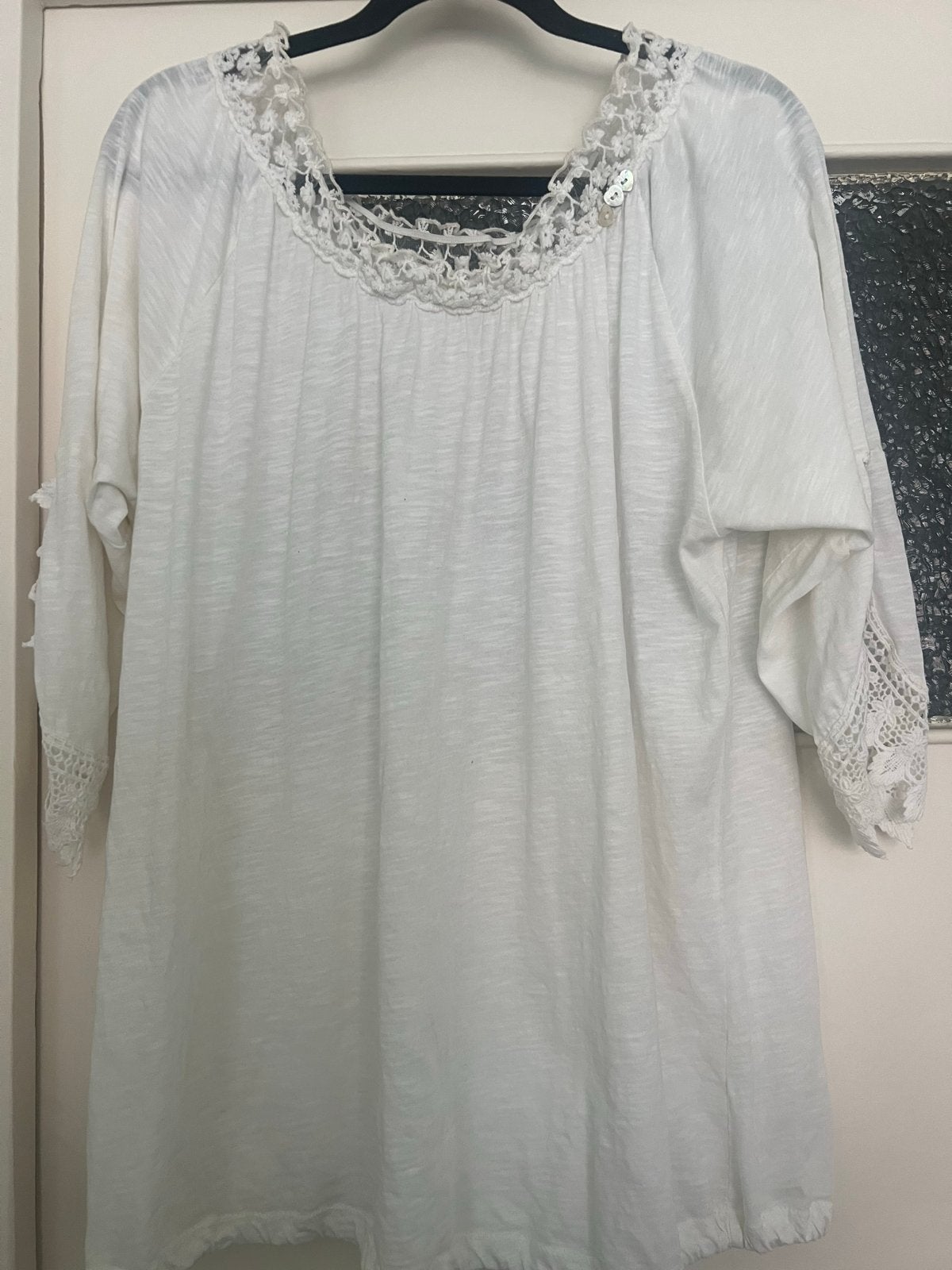 Shirt, Wit, Maat 46/48 (XL) of groter, Ophalen of Verzenden, Zo goed als nieuw