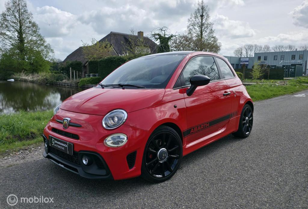 Fiat 500 1.4 T-Jet Abarth Turismo / Carbon stoelen / Beats, Auto's, Fiat, Voorwielaandrijving, 4 cilinders, 1010 kg, Bedrijf