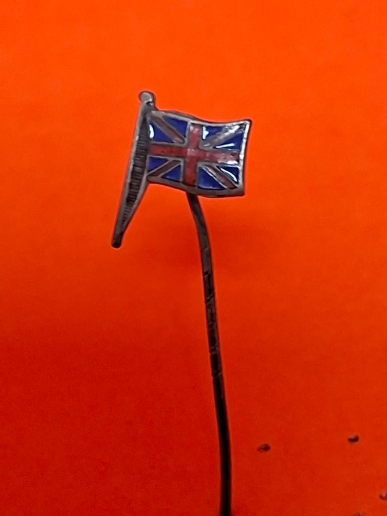 Oud  UNION JACK  speldje  emaille, Ophalen of Verzenden, Gebruikt, Overige onderwerpen