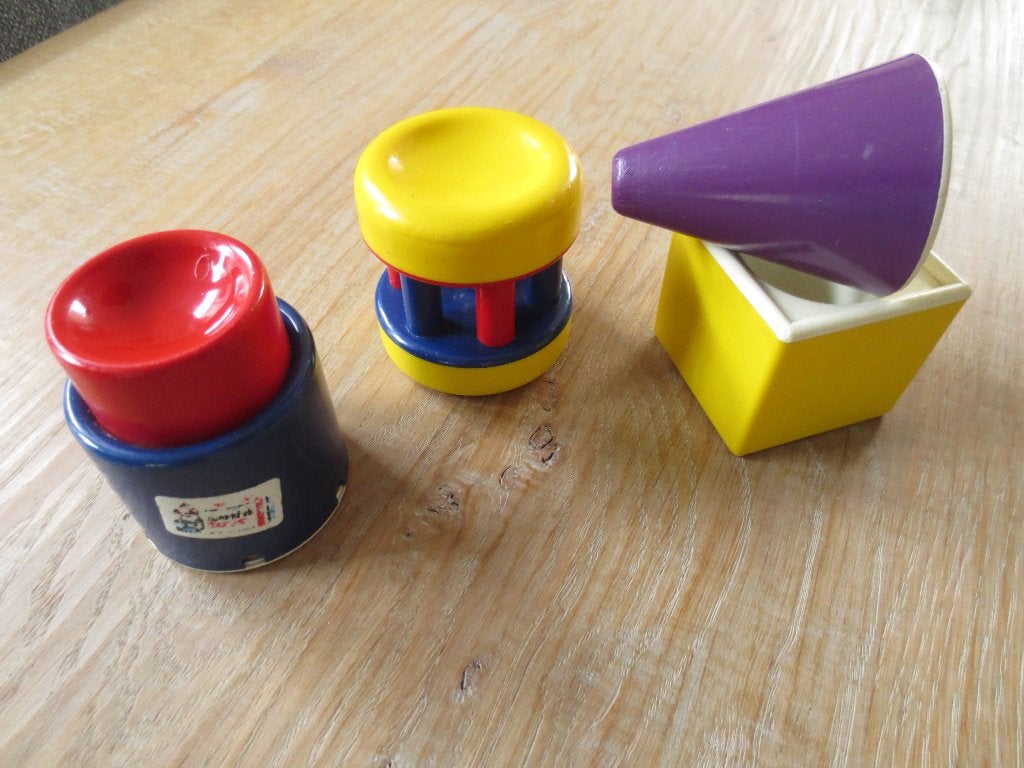 Kinder/baby speelgoed-Set van nog 2 speeltjes van Ambi Toys., Ophalen of Verzenden, Zo goed als nieuw, Overige typen, Met geluid