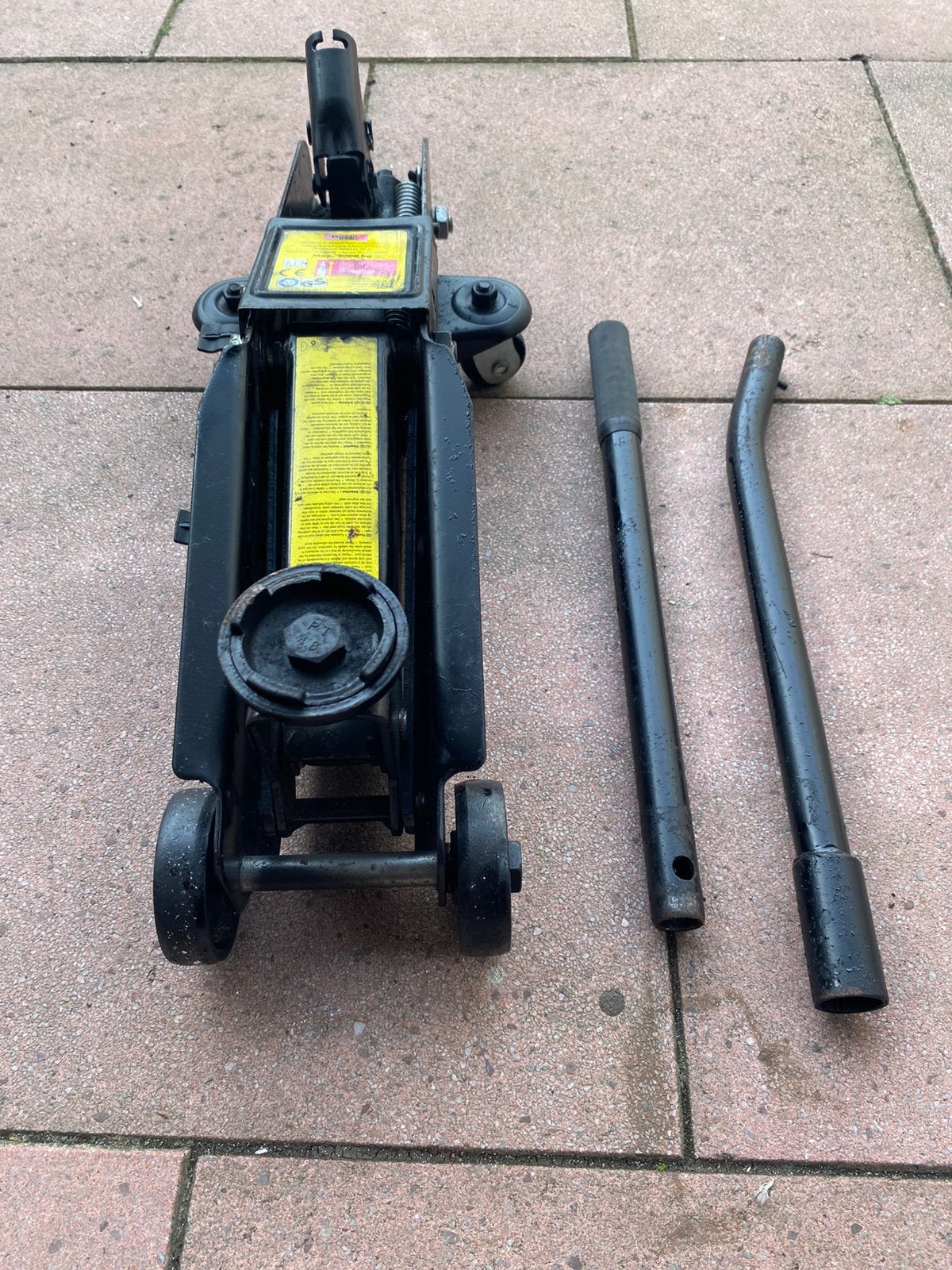 Garagekrik, tot 2 ton ( brief geld voor van het alleen )., Ophalen of Verzenden, Zo goed als nieuw, Hydraulisch, Garagekrik