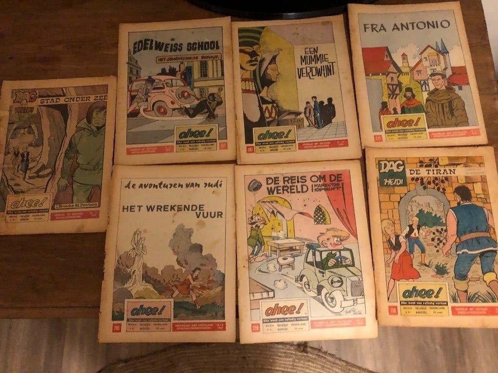 Erg oude strip tijdschrift, Eén stripboek, Ophalen of Verzenden, Gelezen