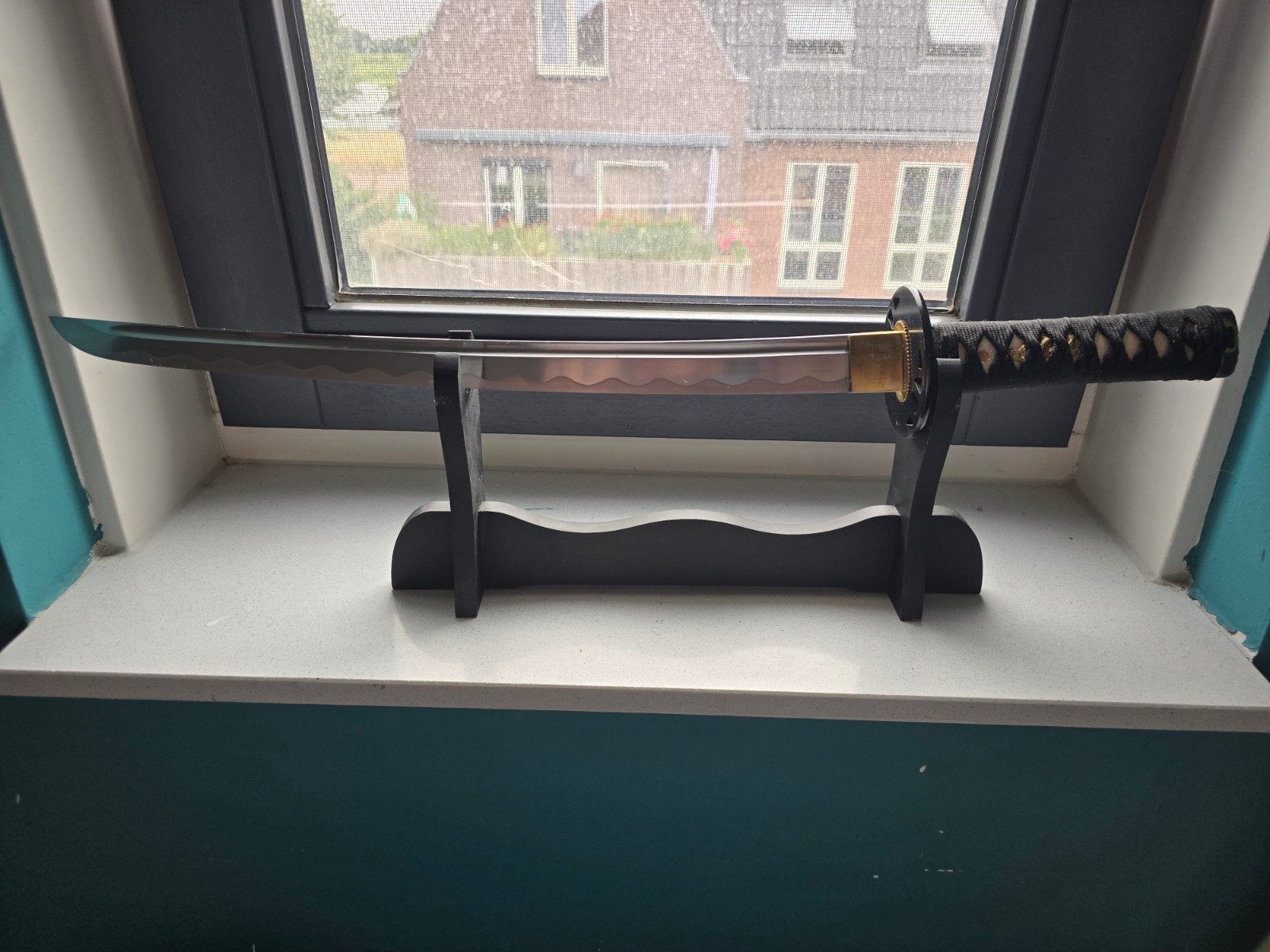 Asakura Wakizashi Iaito Oefenzwaard met kake en hoes, Ophalen of Verzenden, Zo goed als nieuw