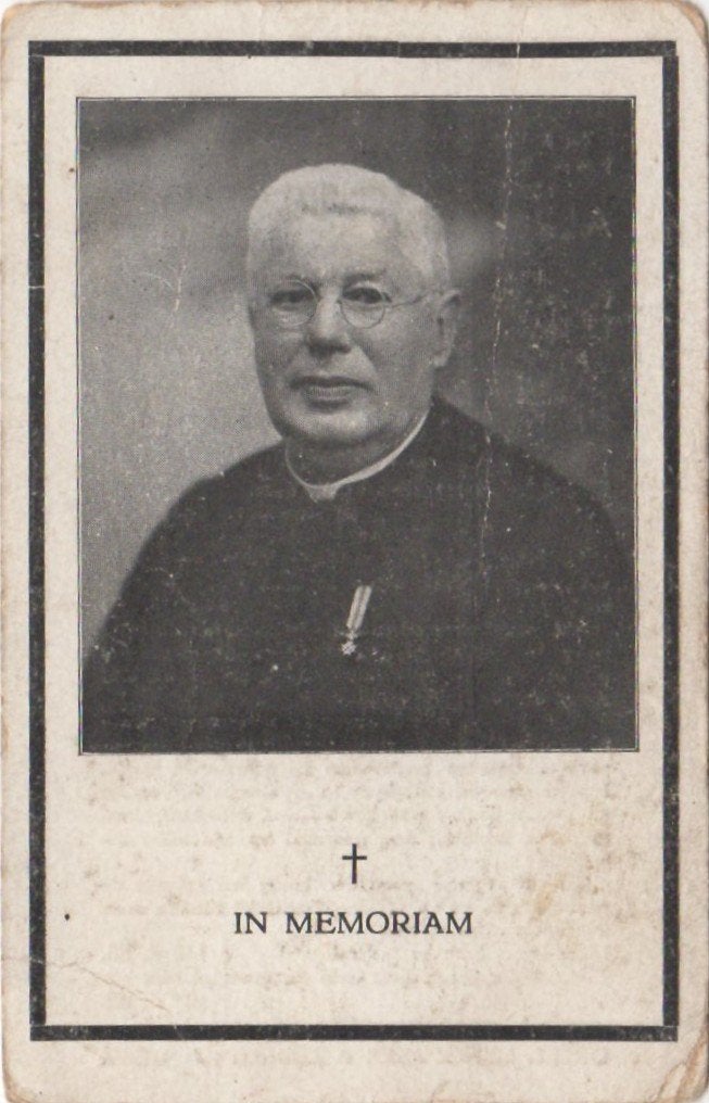 pastoor Alphons Voncken 1847 Schimmert + 1932 Sittard, 85 jr, Ophalen of Verzenden