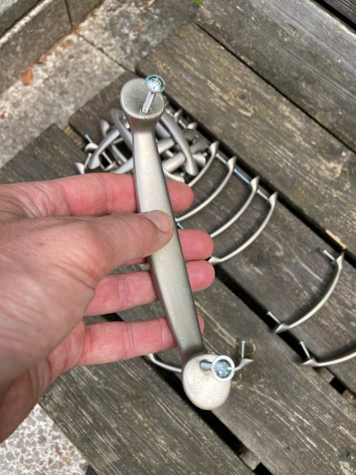 21 stuks metalen handgrepen voor keuken of meubel, Ophalen, Zilver, Metaal, Overige typen