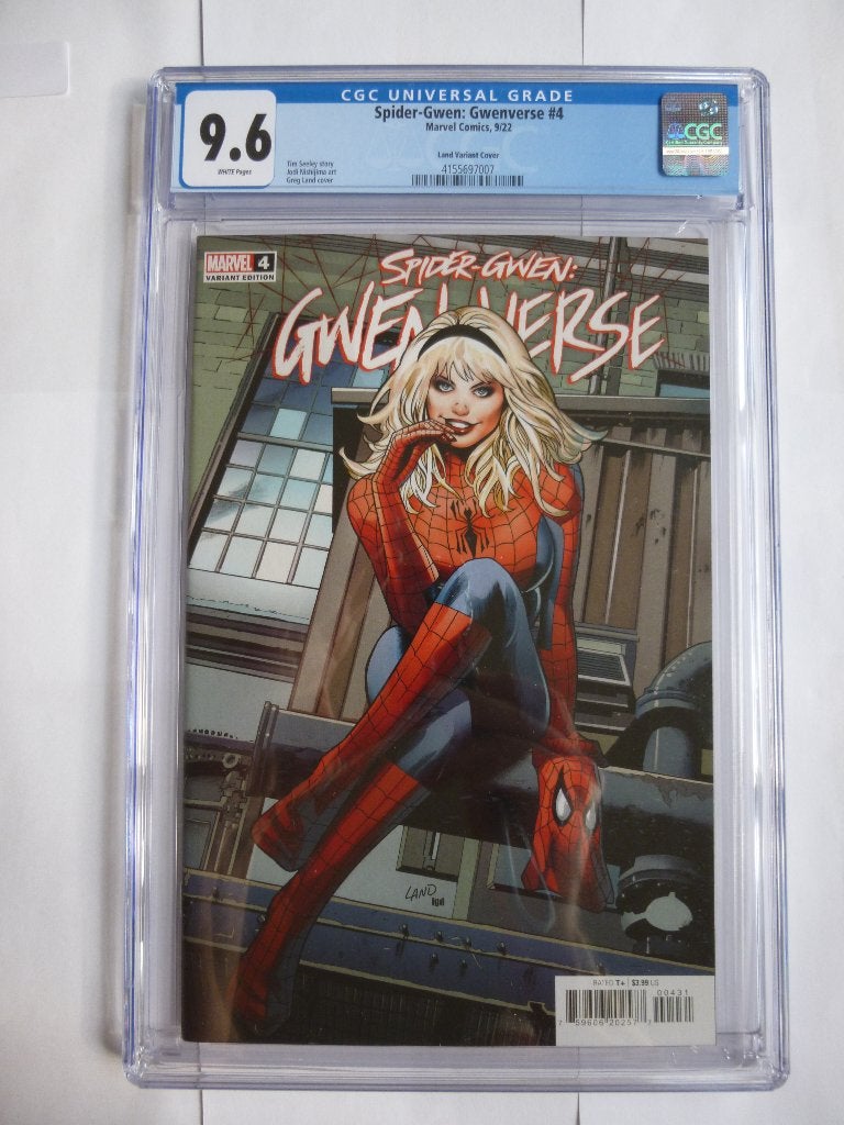 MARVEL SPIDER GWEN"GWEN VERSE 4"CGC 9.6 GRADED UIT 2022, Eén comic, Amerika, Marvel Comics, Nieuw