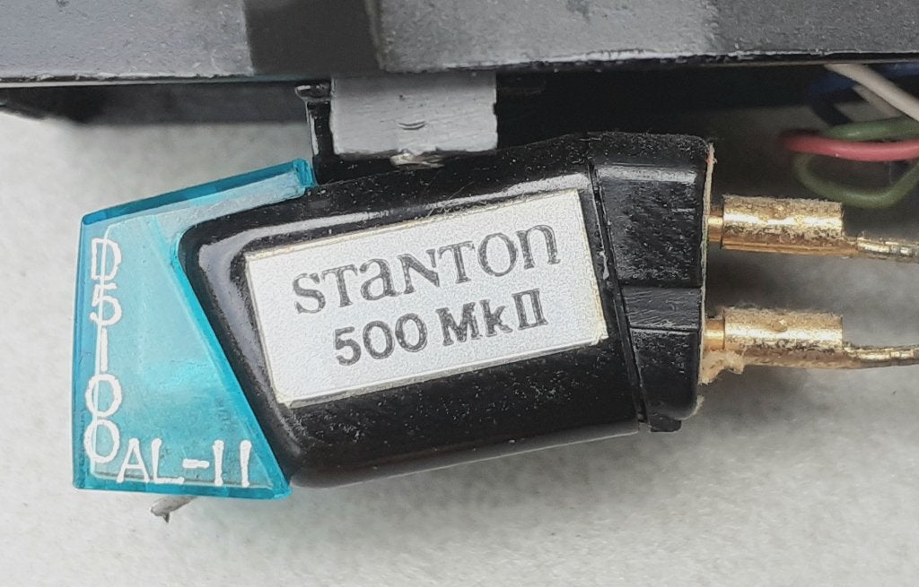 Stanton 500 mk II met Stanton D5100 AL II naald in headshell, Ophalen of Verzenden, Gebruikt, Platenspeler-onderdeel, Overige merken