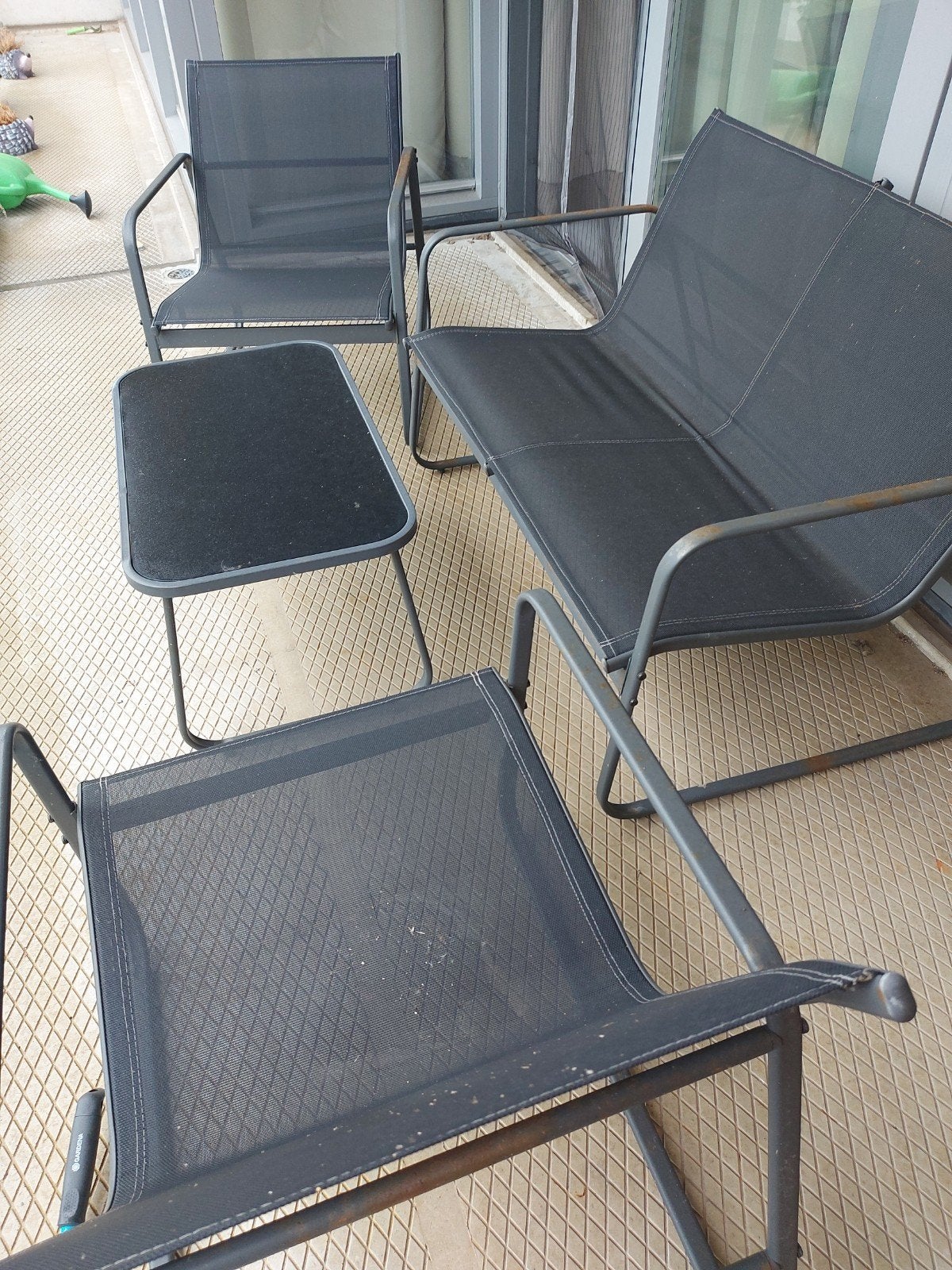 Compacte tuinset, Tuin en Terras, Tuinsets en Loungesets, Ophalen, Gebruikt, Bank, Tuinset