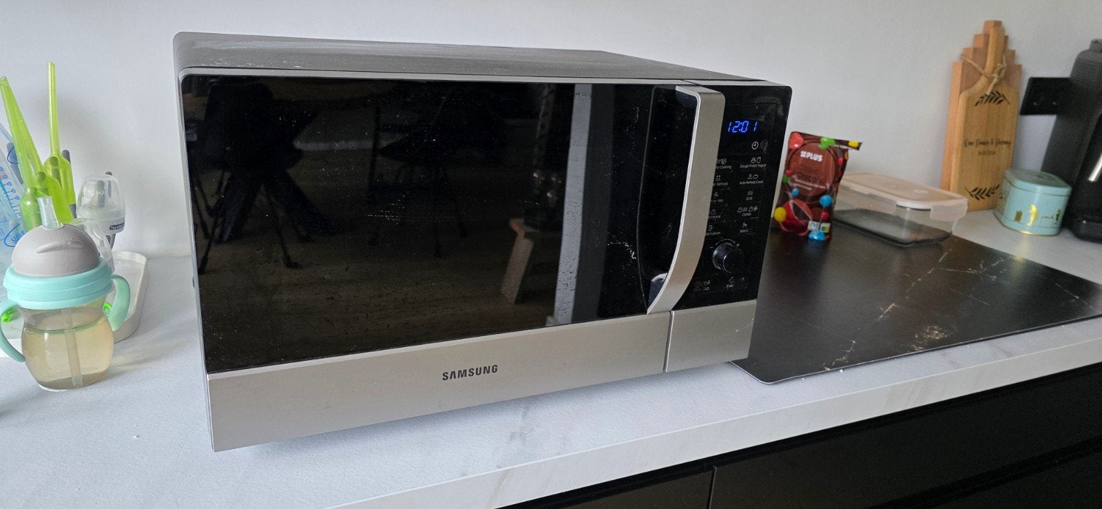 Samsung CE107M-4S Combimagnetron - Zilver/Zwart, Ophalen of Verzenden