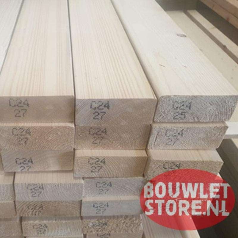 Vuren balken SLS | vurenhouten balk CLS 38x89 mm 4800/5100mm, 25 tot 50 mm, Nieuw, Ophalen of Verzenden, 300 cm of meer