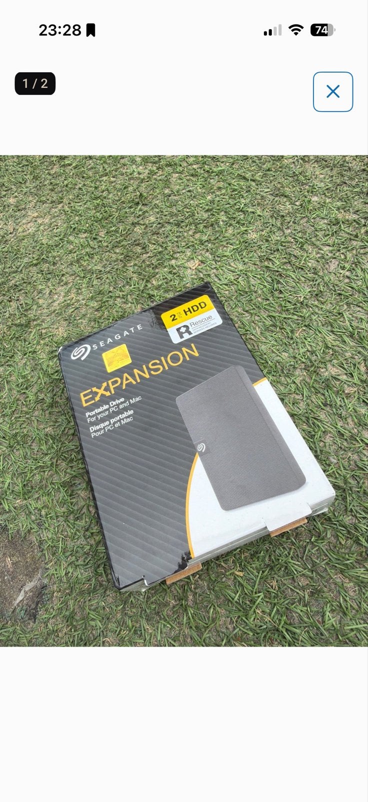 Nieuwe Seagate Expansion 2TB HDD - Voor PC en Mac, Ophalen, Server, HDD, Nieuw
