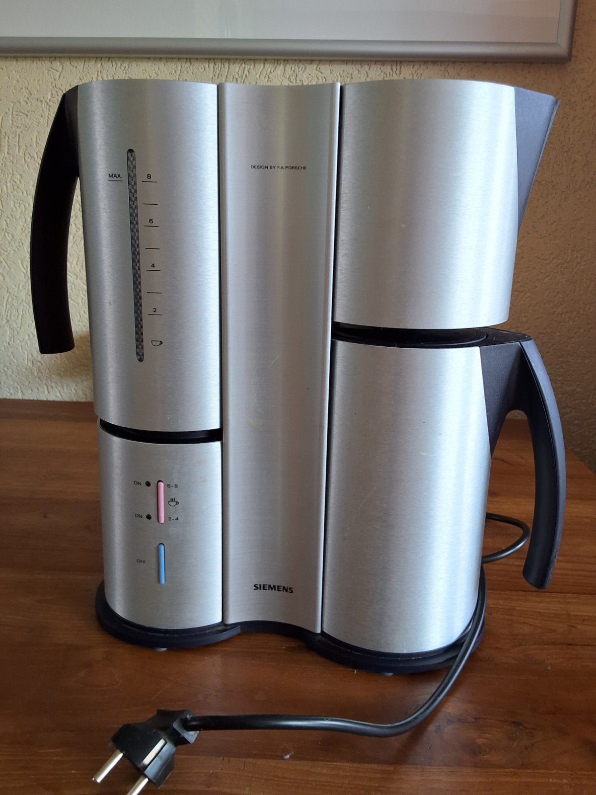 Siemens koffiezetapparaat - Design by F.A. Porsche, Gebruikt, Koffiemachine, Gemalen koffie, Ophalen of Verzenden