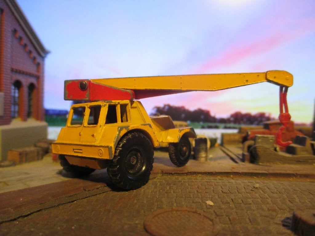 1/85 Jumbo Crane - Lesney Matchbox No.11 1967+1968, Ophalen of Verzenden, Gebruikt, Auto
