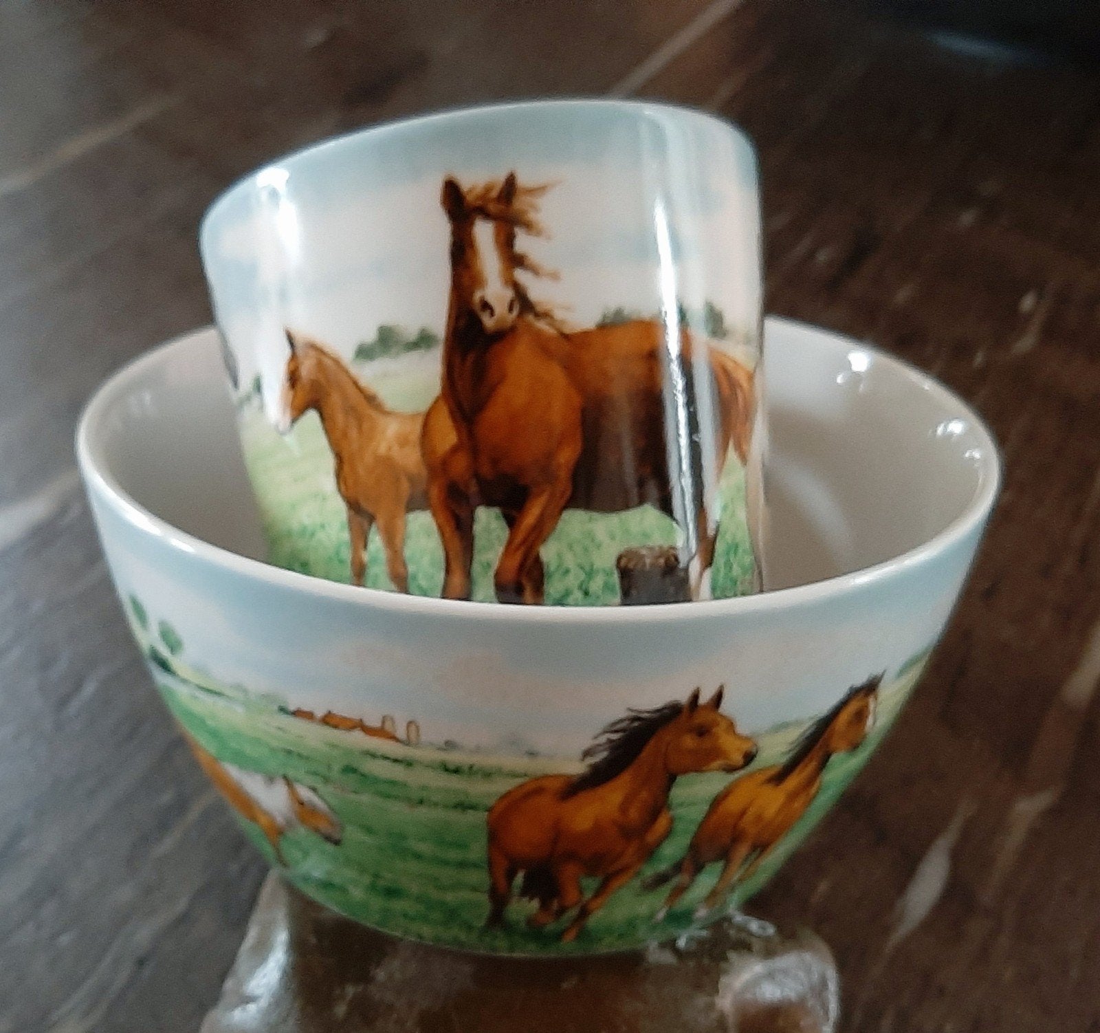 Paarden mok met kom van Wiebe v d Zee nieuw, Ophalen of Verzenden, Nieuw, Veelzijdigheid