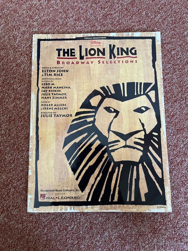 The Lion King Broadway Selections - Zang en Piano, Muziek en Instrumenten, Bladmuziek, Gebruikt, Filmmuziek en Soundtracks, Ophalen of Verzenden