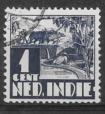 1938-1939 | Ned Indië NVPH 246 | Karbouw |Ni28|, Ophalen of Verzenden, Gestempeld, Nederlands-Indië