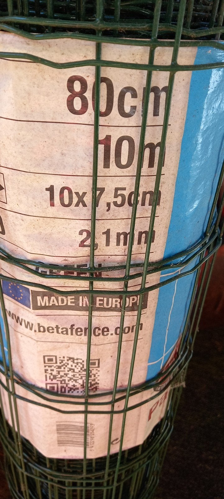 10 meter gaas - Groen, 80cm hoog, 10x7.5cm mazen, Tuin en Terras, Gaas en Draad, Ophalen, Nieuw, 10 tot 20 meter, Gaas