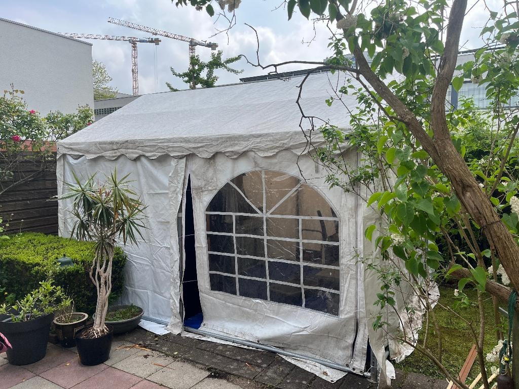 opslagtent 4 x 3 m, Ophalen, Gebruikt, Overige typen, Minder dan 4 meter