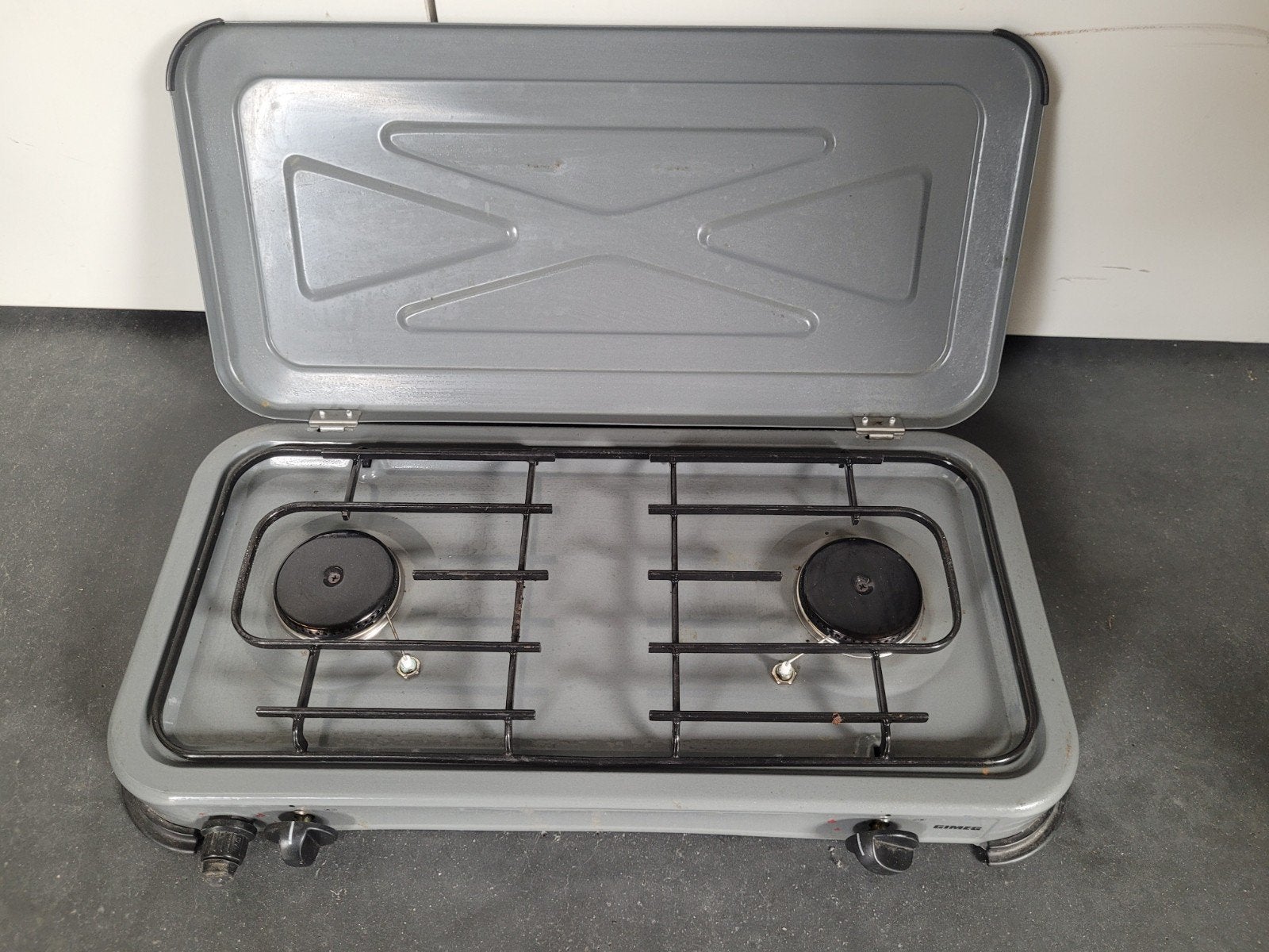 2 pits gas kooktoestel, Caravans en Kamperen, Kampeeraccessoires, Ophalen, Gebruikt