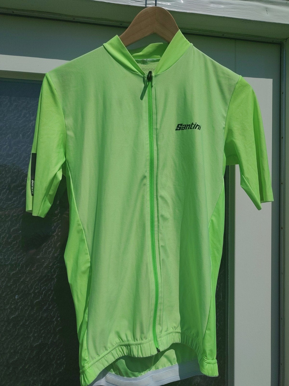 Fietsshirt Santini maat L regular fit amper gebruikt, Fietsen en Brommers, Fietsaccessoires | Fietskleding, Ophalen of Verzenden