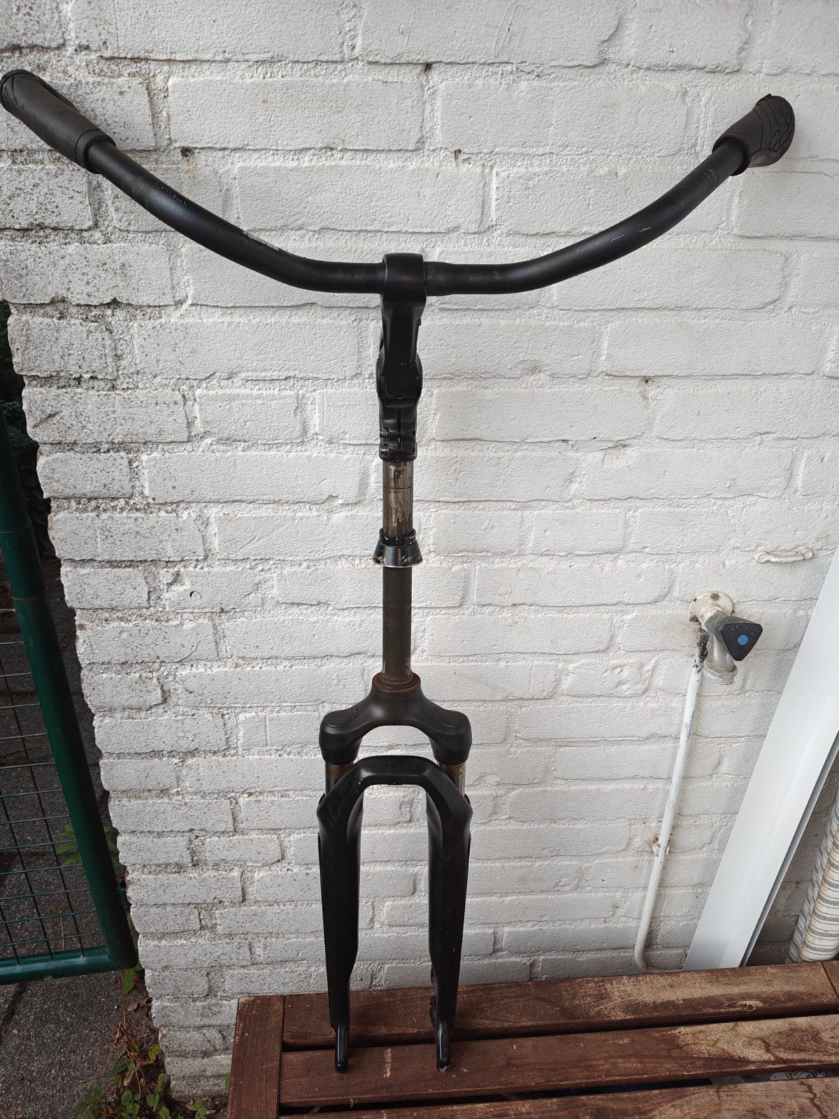 Verende voorvork Stella Linvorno met stuur en wiel, Elektrische fiets, Frame, Gebruikt, Staal