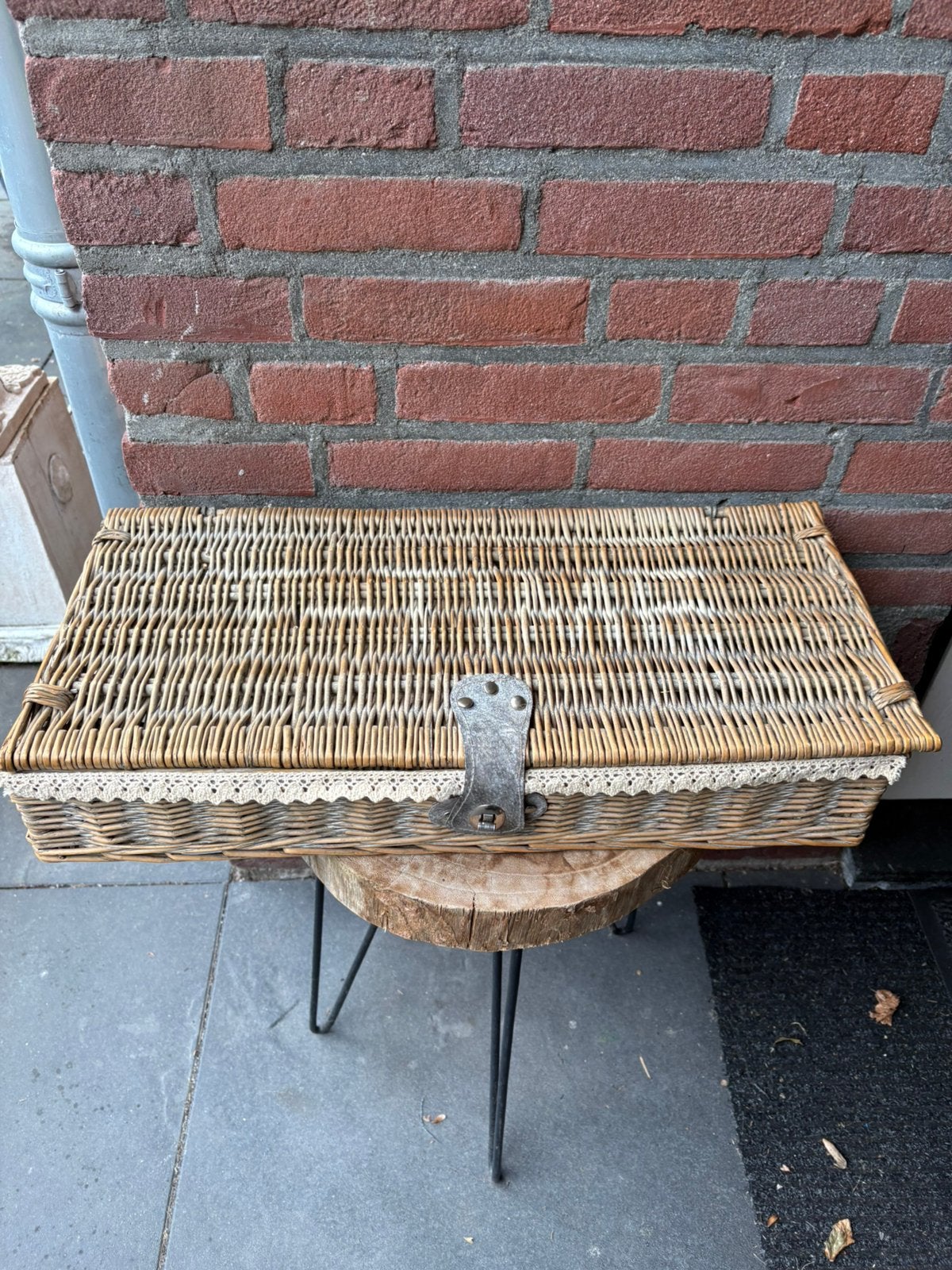 Riviera Maison stijl thee mand doos - landelijk, Ophalen of Verzenden, Zo goed als nieuw