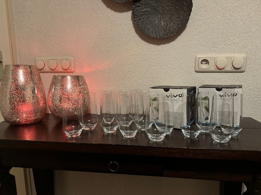 ✅ Villeroy & Boch Vivo Albert Heijn Longdrink Glazen, Ophalen, Gebruikt, Overige typen
