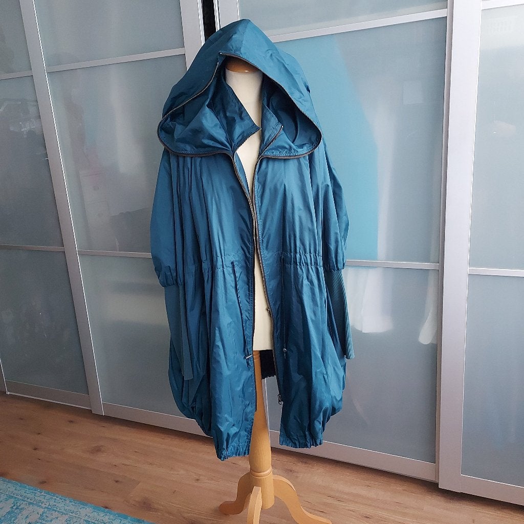 Cora Kemperman jas petrol, Kleding | Dames, Overige kleuren, Ophalen of Verzenden, Zo goed als nieuw, Jas of Mantel