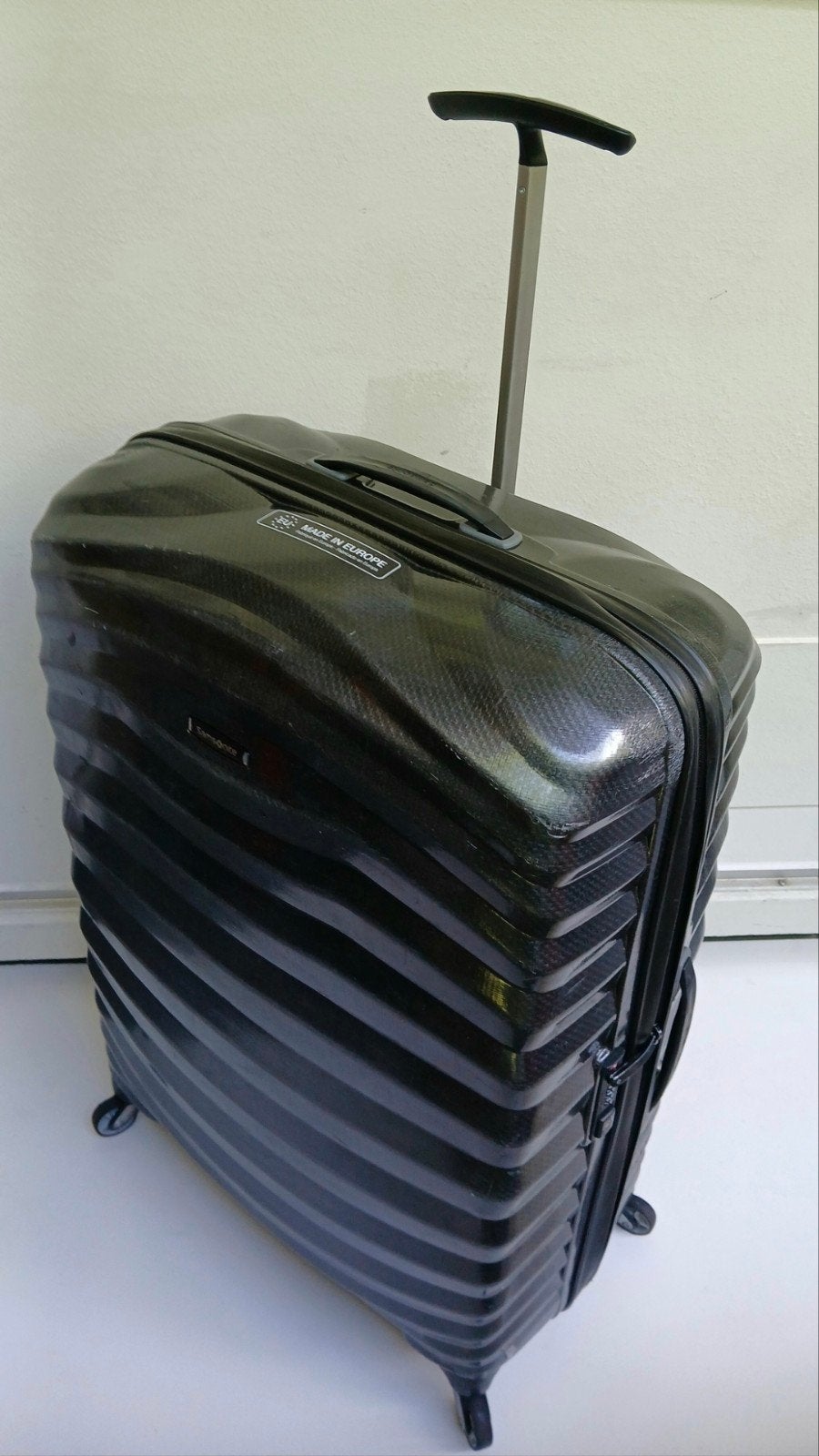 Large Samsonite Lite Shock Spinner 4wiel 77x55x30cm 125 litr, Wieltjes, Gebruikt, Hard kunststof, Ophalen of Verzenden