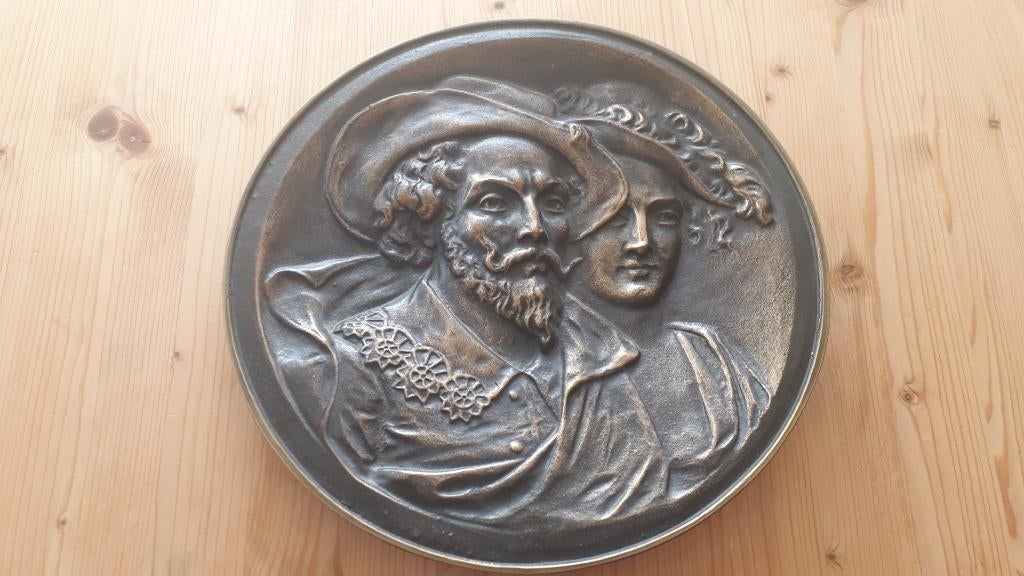 Koperen bord Rubens, Ophalen of Verzenden