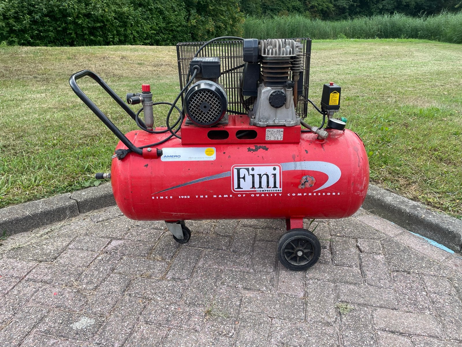Fini Compressor 100 liter, Ophalen, 6 tot 10 bar, Zo goed als nieuw, 25 tot 100 liter