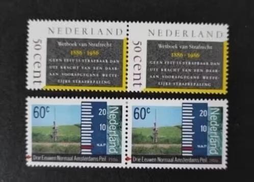 nederland nvph 1345 - 1346 geschakeld, Verzenden, Na 1940, Postfris