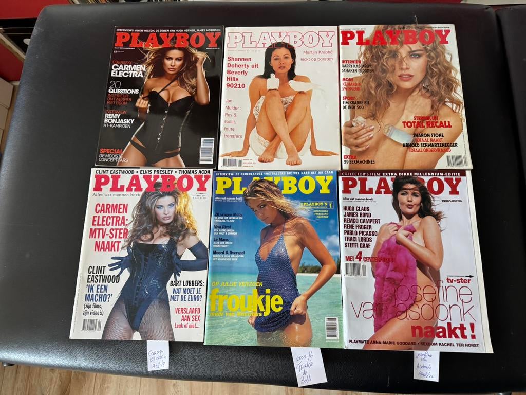 playboy met bners en andere 9,50 per stuk, Verzenden, Zo goed als nieuw