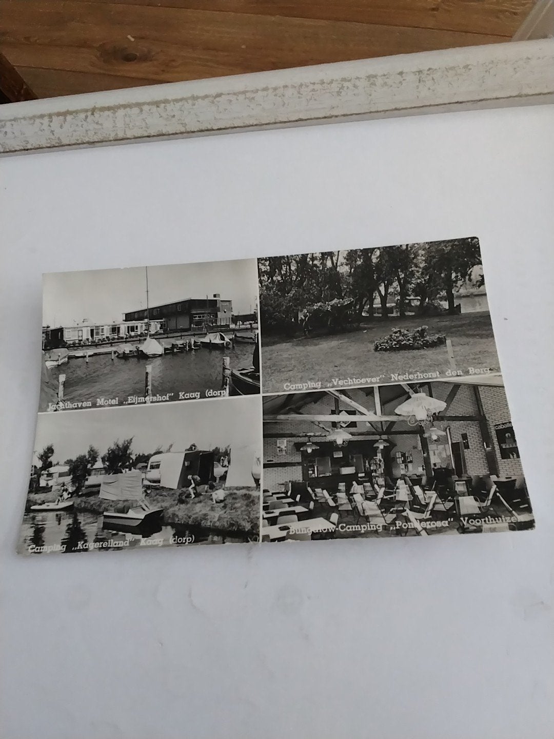 Oude Ansichtkaart: Jachthaven Motel, Camping Vechteveer, Verzamelen, Ophalen of Verzenden, 1960 tot 1980, Gelopen, Zuid-Holland