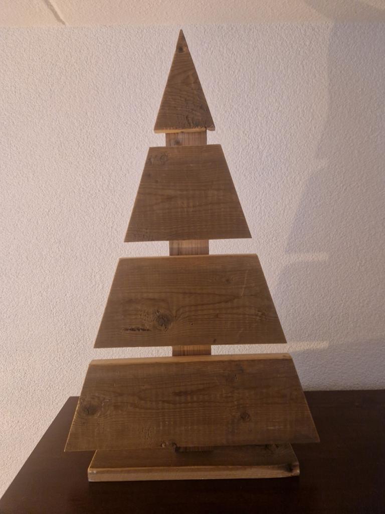 Houten kerstboom - hoogte 66,5 cm, Diversen, Kerst, Ophalen of Verzenden, Gebruikt