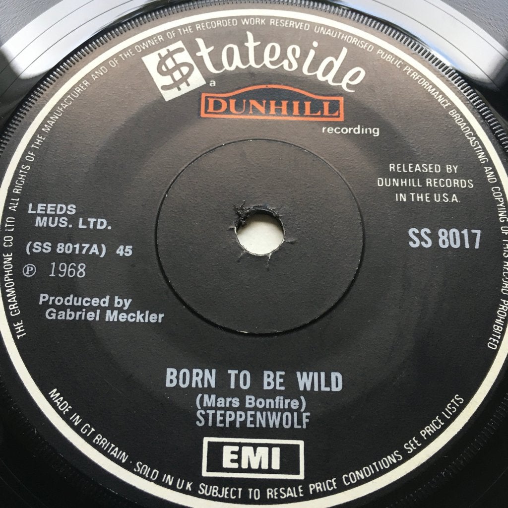 S256 Steppenwolf Born to be wild  UK 68 €10, Cd's en Dvd's, Gebruikt, 7 inch, Rock en Metal, Overige typen