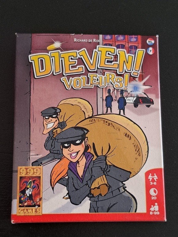 Dieven spel 999 Games kaartspel Franstalig spelbeschrijving, Een of twee spelers, Ophalen of Verzenden, Gebruikt, 999games