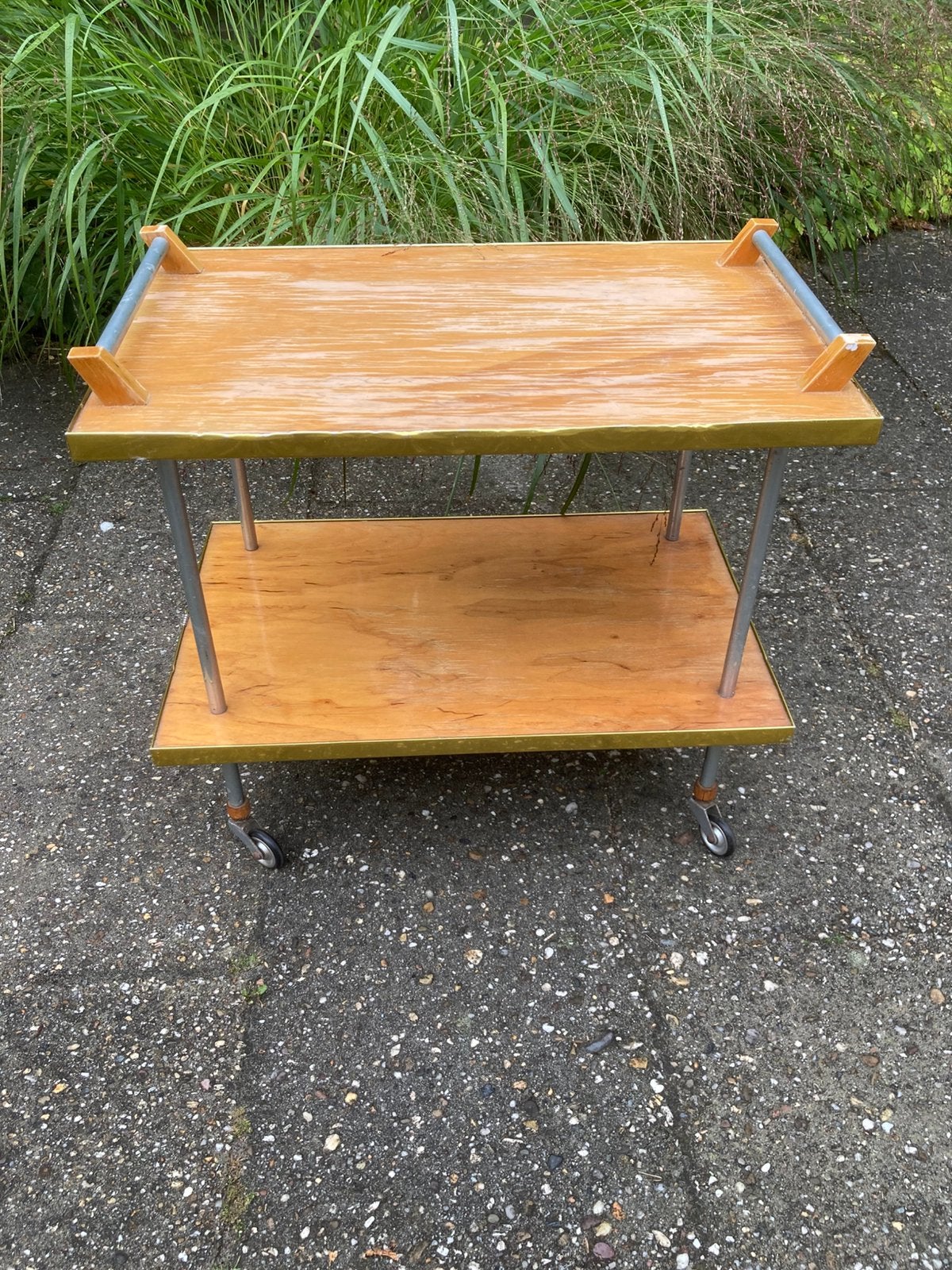 Vintage houten trolley jaren 60-70, Ophalen