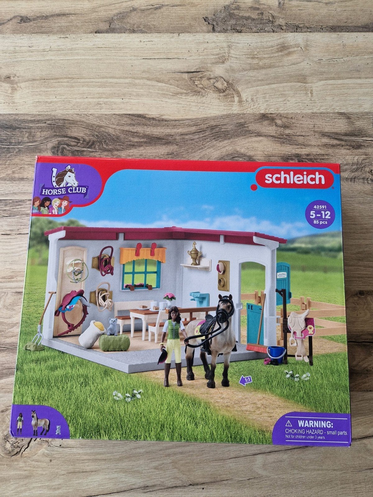 Schleich Horse Club 42591 - Manege met paarden, Ophalen of Verzenden, Zo goed als nieuw, Jongen of Meisje